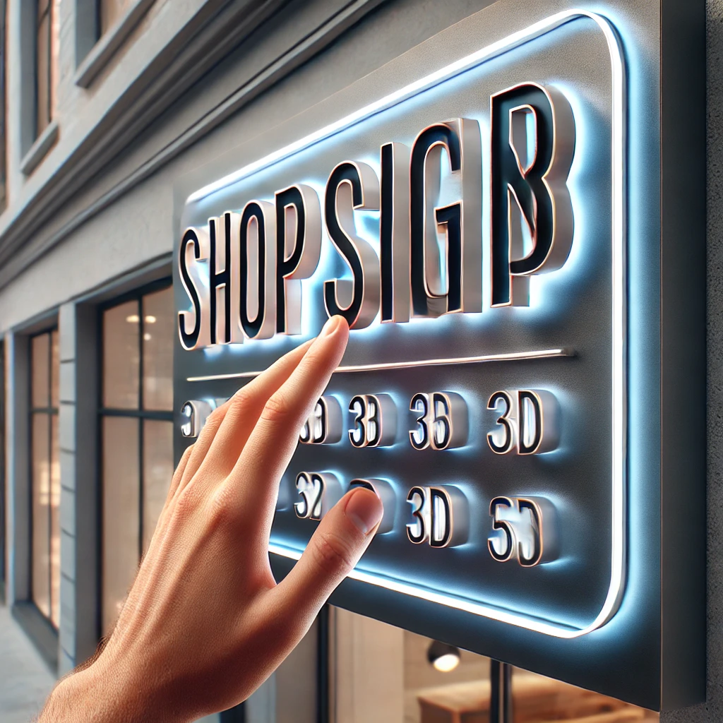 shopsign minimalis