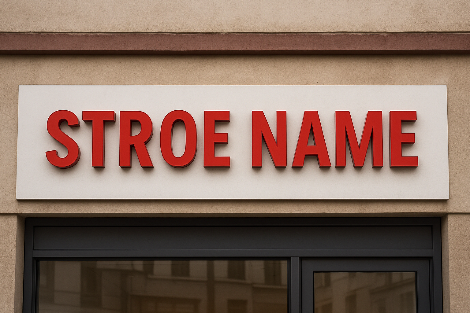 Mendesain Papan Nama Toko